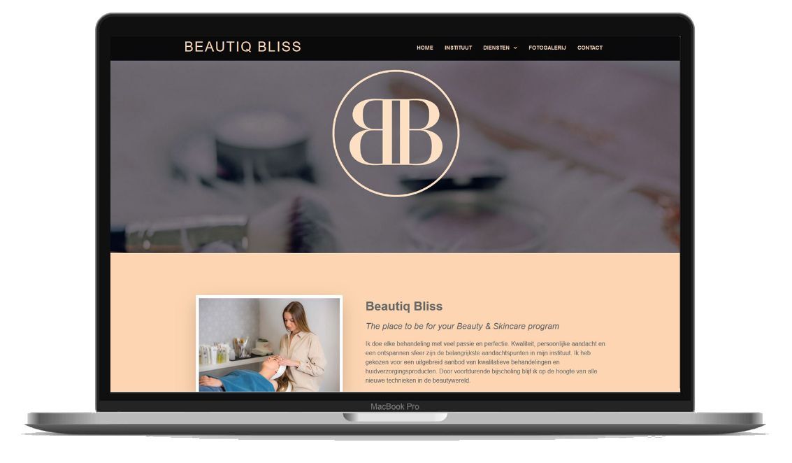 printscreen website beautiq bliss